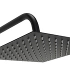 Ducha Inox 304 Preto Fosco 25 Cm Com Cano Suporte De Parede 3