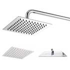 Ducha Inox Chuveiro Quadrado 20x20 Banheiro Cromado Area Exte
