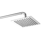 Ducha Inox Chuveiro Quadrado 20x20 Banheiro Cromado Area Exte
