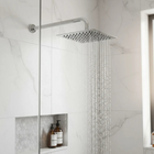 Ducha Inox Quadrada Slim 20x20 Acabamento Cromado