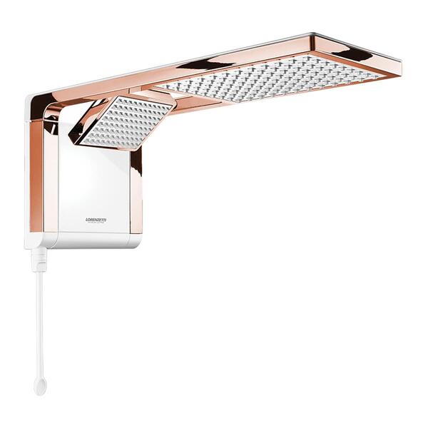 Ducha Lorenzetti Acqua Duo Ultra Branco/rosegold 220v/6800w