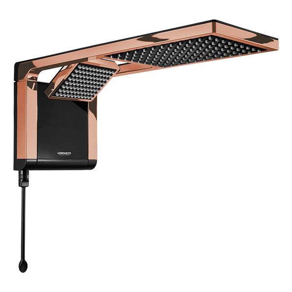 Ducha Lorenzetti Acqua Duo Ultra Preto/rosegold 220v/6800w