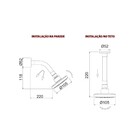 Ducha Lorenzetti Loren Flex 7029 B16 Com Cano Flexível De Par