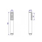 Ducha Manual Cilíndrica Corten Matte Deca