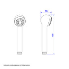 Ducha Manual Flexível Metal Prata Max Deca