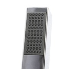 Ducha Manual Quadrado Em Abs Cromado Com Botão Abre E  Fecha