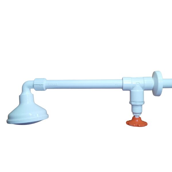 Ducha Móvel De 4” Com Registro Para Água Fria LEKAT