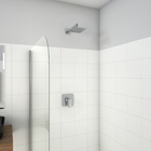 Ducha Parede Quadrada 1 Jato Grafite Escovado Heaven Docol