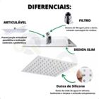 Ducha Piscina 30x30 Metal Inox Com Acabamento Padrão Deca Cro