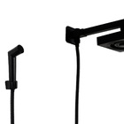 Ducha Preto Fosco Quadrado Em Abs Autolimpante Com Duchinha