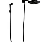 Ducha Preto Fosco Quadrado Em Abs Autolimpante Com Duchinha
