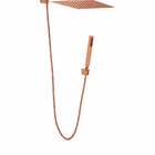 Ducha Quadrada 20x20 Slim Ultra Fina + braço com desviador Ro