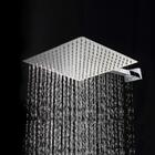 Ducha Quadrada 30x30 Inox SUS304 30cm Borda Fina com Braço Qu