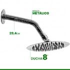 Ducha Quadrada 8" Metal Cromado Mebuki