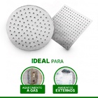 Ducha Quadrada 8" Metal Cromado Mebuki