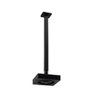 Ducha Quadrada Autolimpante 13 Cm Abs Preto Com Cano Teto 40