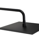Ducha Quadrada Black Matte 30x30 Cm Inox Com Cano Redondo 34