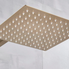 Ducha Quadrada Dourada Gold 20x20ccm Inox