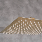 Ducha Quadrada Dourada Gold 20x20ccm Inox