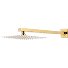 Ducha Quadrada Dourada Gold 20x20ccm Inox