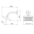 Ducha Quadrada Parede Cromada DocolHeaven Docol