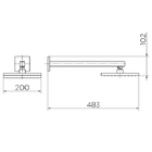 Ducha Quadrada Parede Cromada DocolHeaven Docol