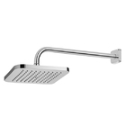 Ducha Quadrada Parede Cromada Fiji Docol