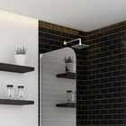 Ducha Quadrada Parede Cromada Cubo Deca