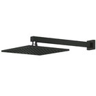 Ducha Quadrada Articulada Parede Grafite Escovado Fani