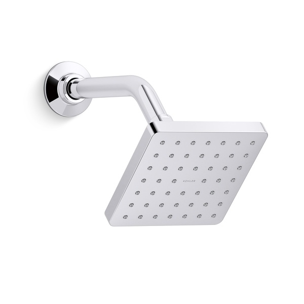 Ducha Quadrada Parede Cromada Parallel Kohler