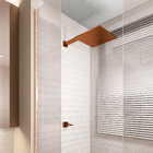 Ducha Quadrada Articulada Parede Rose Gold Platina Fani