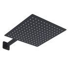 Ducha Quadrada Parede Slim Preta Stoc