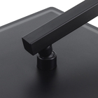 Ducha Quadrada Parede Slim Preta Stoc