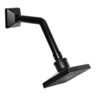 Ducha Quadrada Premium De 4 Polegadas Em Abs Black Piano Arti