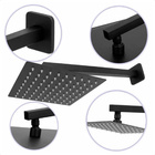 Ducha Quadrada Preta Creatore Metais Inox Slim Design Moderno