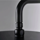 Ducha Redonda Articulada em Aço Inox 304 Black Piano De 8 Pol