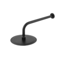 Ducha Redonda Articulada em Aço Inox 304 Black Piano De 8 Pol