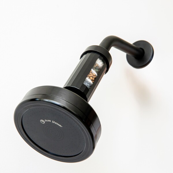 Ducha Redonda para Parede Preta Select Pure Shower