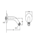 Ducha Redonda Parede Cromada Citrus Kohler
