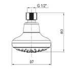 Ducha Redonda Parede Cromada Citrus Kohler