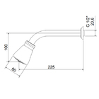 Ducha Redonda Parede Cromada Tradicional Meber