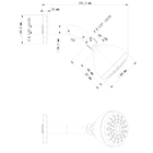 Ducha Redonda Parede 3 Jatos Cromada Ivona Sensea