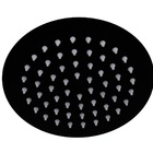 Ducha Redondo Em Inox 304 Preto Fosco De 15 Cm Com Suporte De