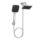 Ducha Retangular Parede Cromada Flex com Chuveirinho Deca
