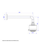 Ducha sem Desviador Parede Prata Balance Deca