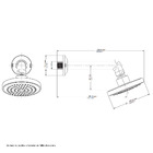 Ducha sem Desvio Redonda Parede Cromada Eden Docol