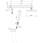 Ducha Slim Quadrada Com Desviador Preto Fosco Black Matte