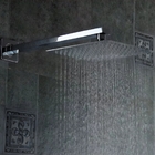 Ducha Square Quadrada Slim 30x30 Inox Com Tubo E Canopla