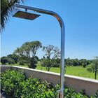 Ducha Tubular 2" Com Chuveiro 25x25 Em Aço Inox Sodramar