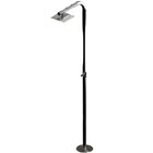 Ducha Tubular 2" Com Chuveiro 25x25 Em Aço Inox Sodramar